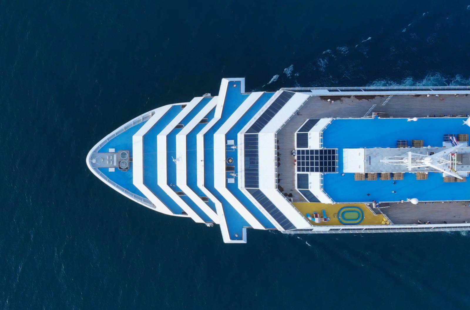 Cruise Ship from above