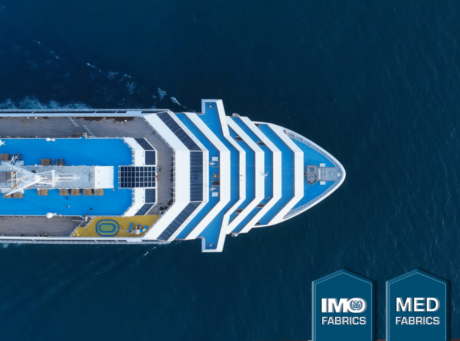 Solarglide Marine curtains onboard cruise liner