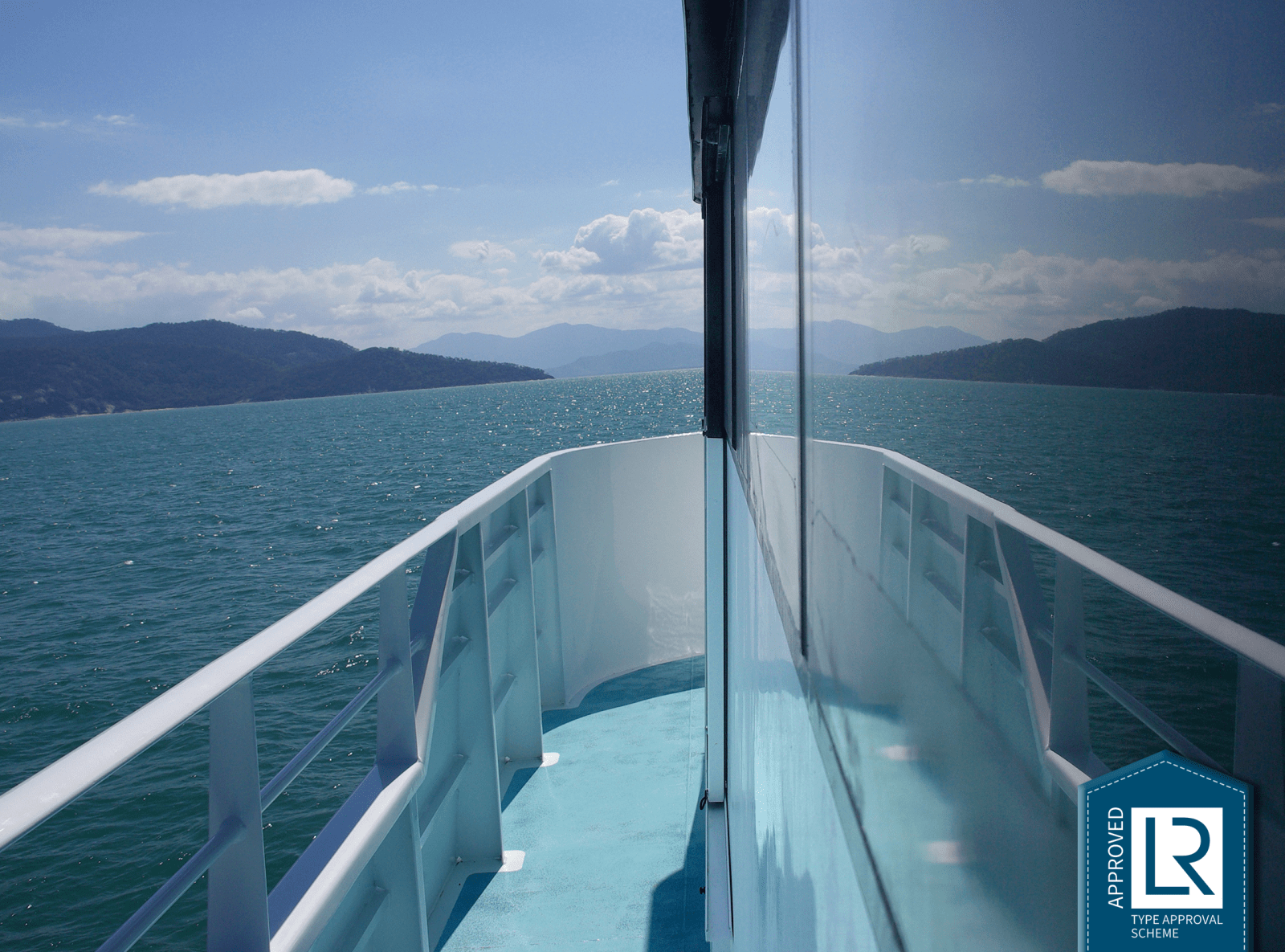 Solarglide Solar film showing onboard ship