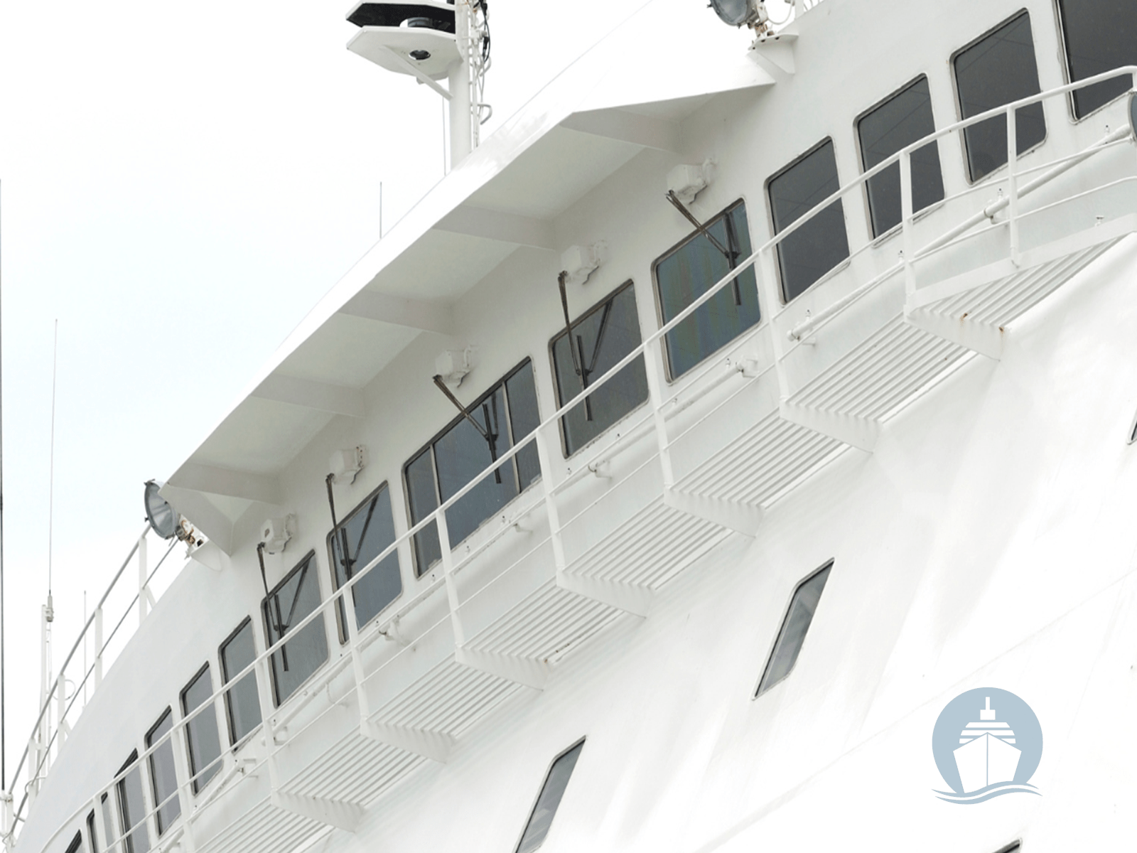 Solarglide Pantograph window wipers onboard cruise liner