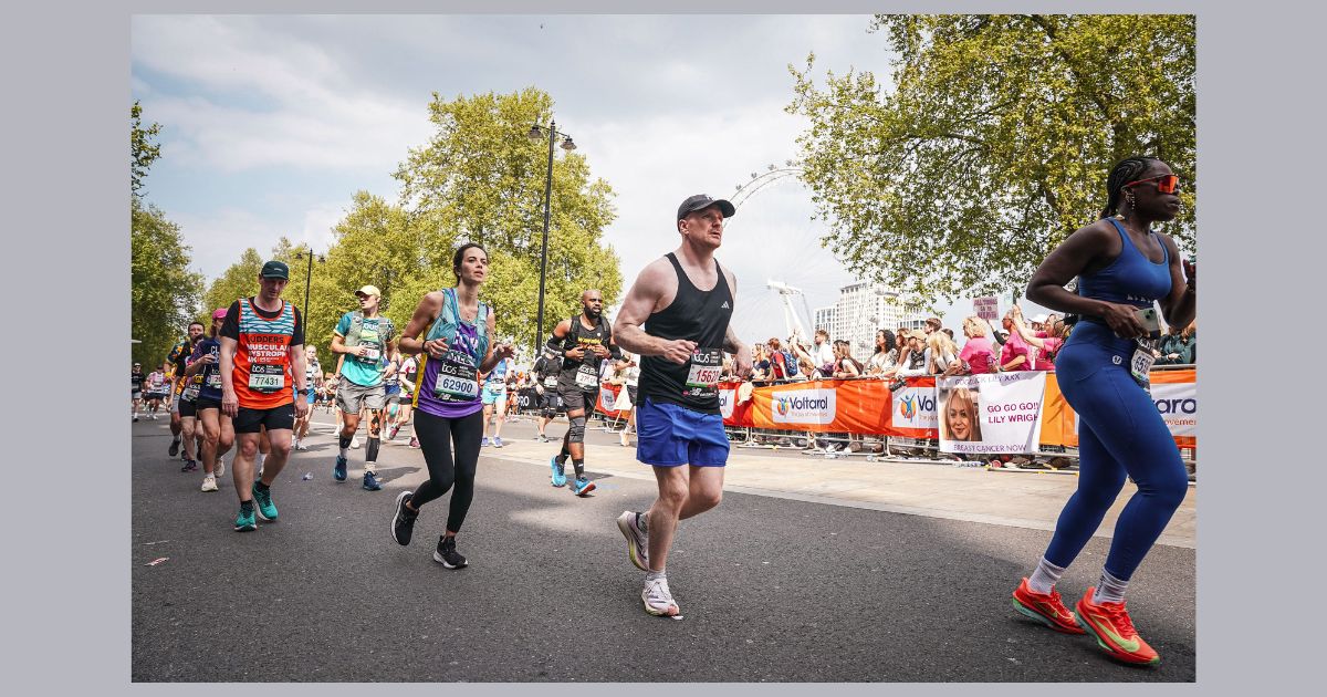 Andrew Payne competes in London Marathon 2025